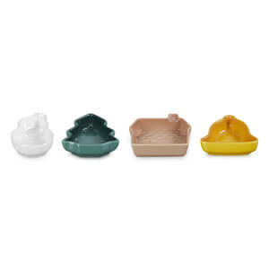 Le Creuset Stoneware Set of 4 Mini Christmas Dishes